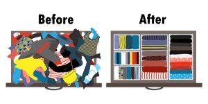 before and after closet storage