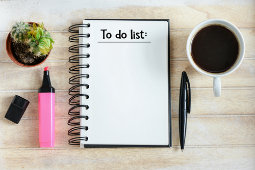 to do list to keep tasks organized