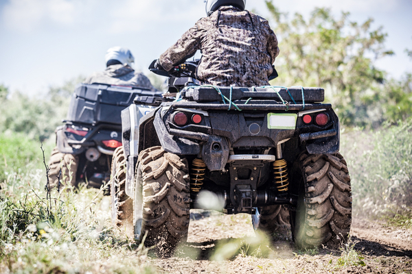 An ATV being used in the summer