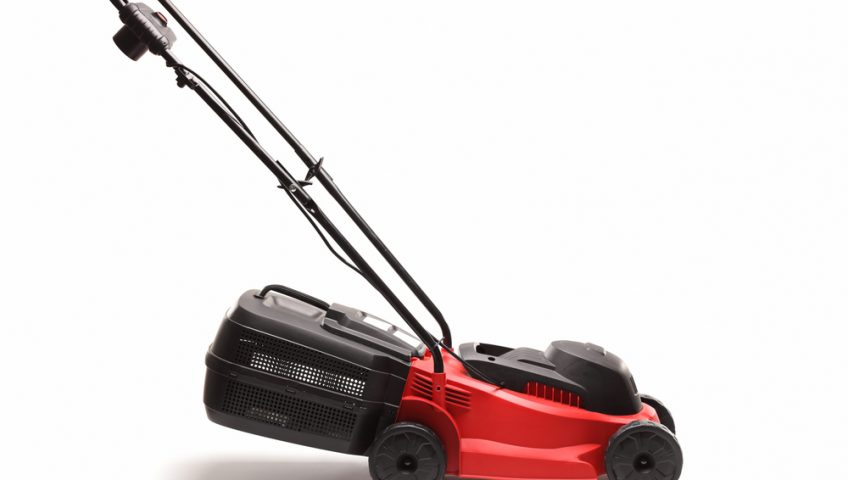 lawn mower going into storage
